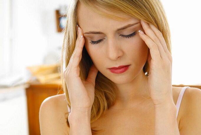 dolor de cabeza con osteocondrosis cervical